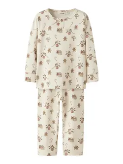 Layo Git Pyjamas Set - Turtledove | Kläder - Temakläder - Julkläder | BabyMode