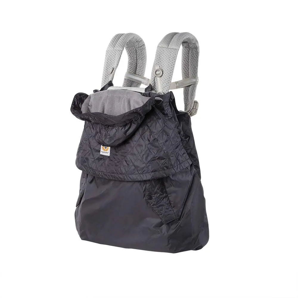Ergobaby Överdrag Till Bärsele All Weather - Charcoal / Black | Baby & Barn - Bärselar & bärsjalar | BabyMode