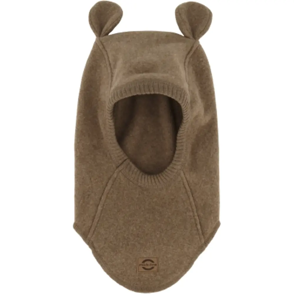 Balaclava Bomull med Öron - Melange Denver - 74/80 | Barnkläder - Mössor, vantar och tossor - Mössor & balaclavas | BabyMode