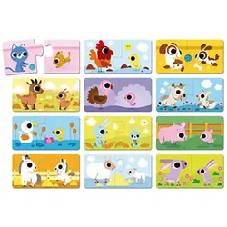 Pussel - Parent and Baby Animals | Leksaker - Spel & pussel - Pussel | BabyMode