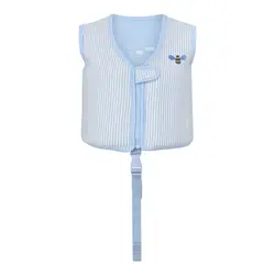 Simväst med rem - Seersucker - Honeybee - Blue