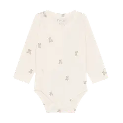 Långärmad Wrap Body - Pure Cashmere | Kläder - Bodys & overaller - Omlottbody | BabyMode