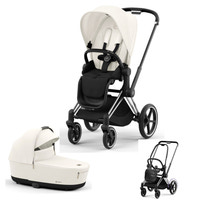 Cybex E-Priam Duovagn - Off white/Chrome black