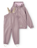 MarMar Copenhagen Oddy Regnset - Pink Brown Stripes