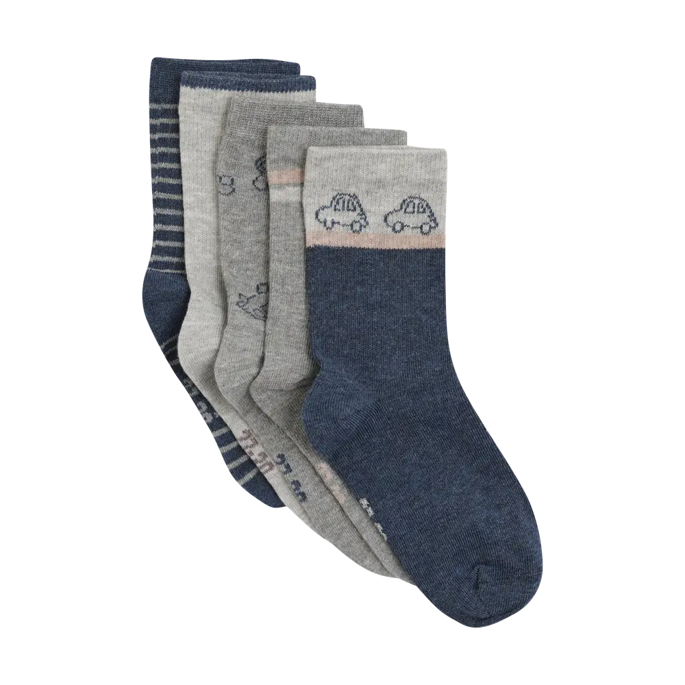 Mönstrade Strumpor 5-pack - Blue Nights - 15\18 | Barnkläder - Strumpor & strumpbyxor - Strumpor | BabyMode