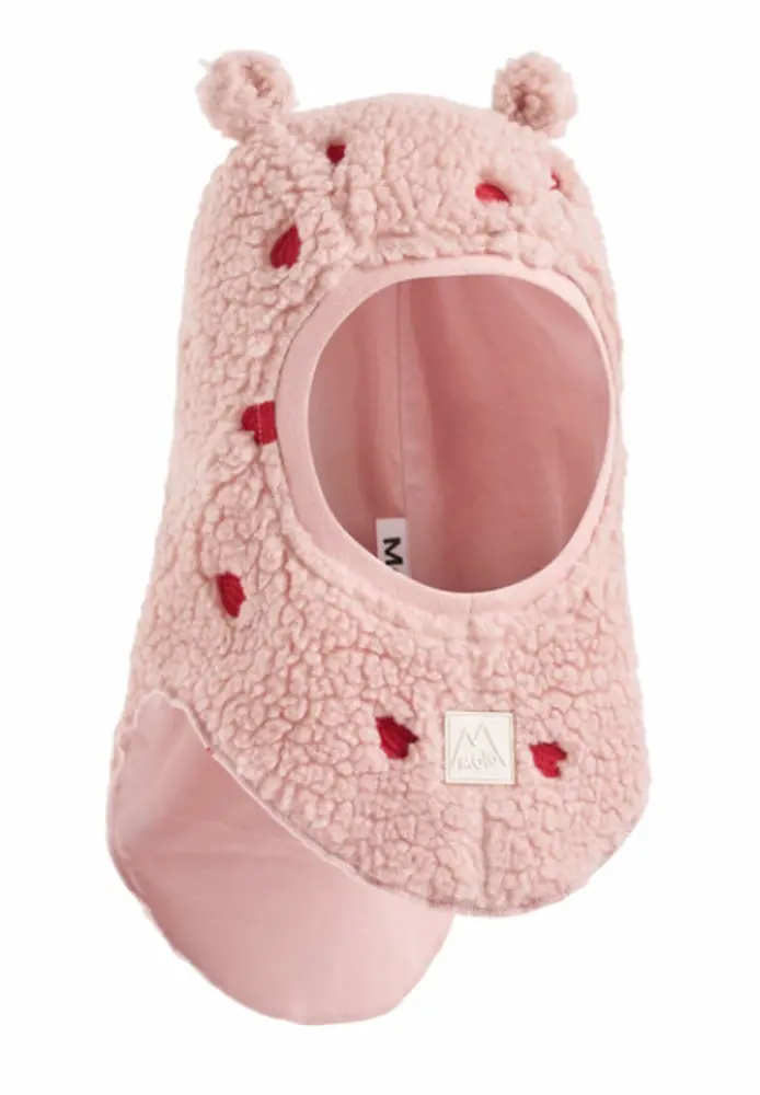 Molo Kay Balaklava - Red Hearts Soft - 6-12 M