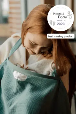 Amningsförkläde - Sage Grön | Graviditet & Amning - Amning - Amningssjal | BabyMode