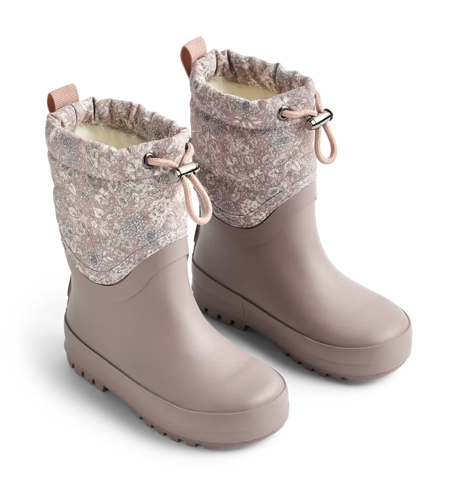 Wheat Drizzle Thermo Snöstövlar - Dry Rose Flowers - 23