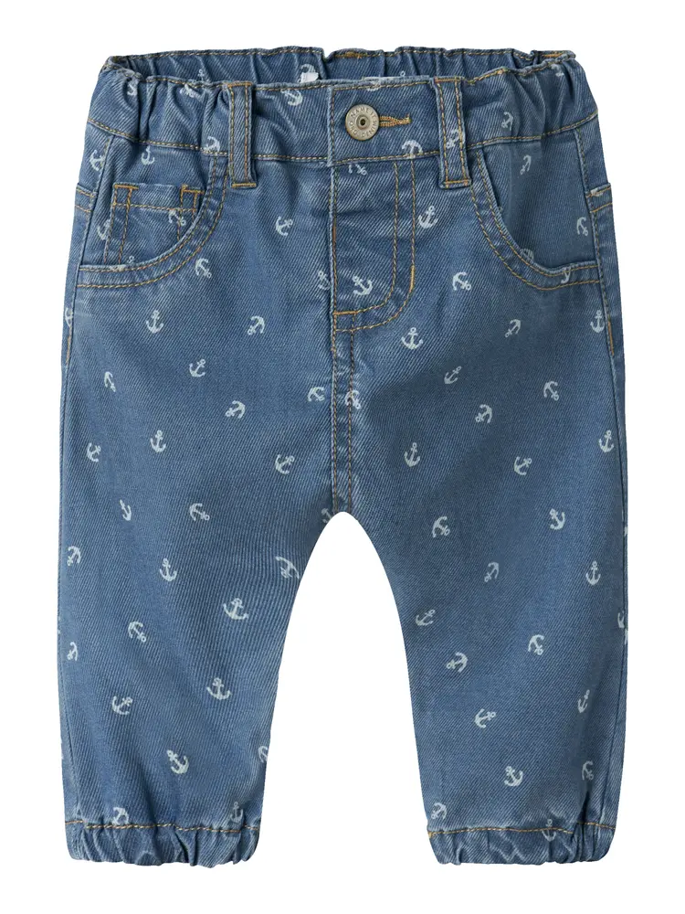 Ben Bow Jeans - Medium Blue Denim - 56 | Barnkläder - Underdelar - Byxor | BabyMode