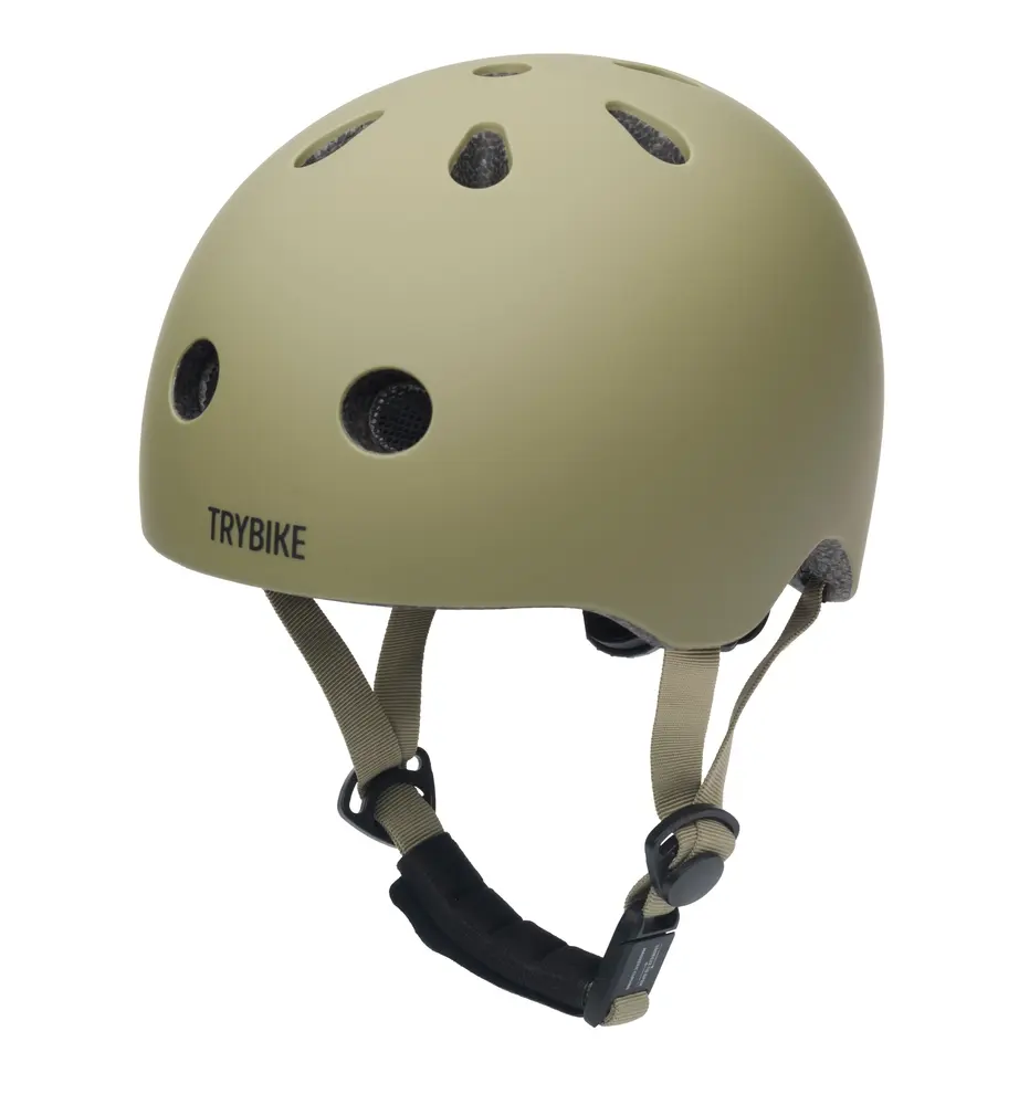 Trybike Cykelhj&auml;lm Med Retrolook &ndash; Vintage Gr&ouml;n XS