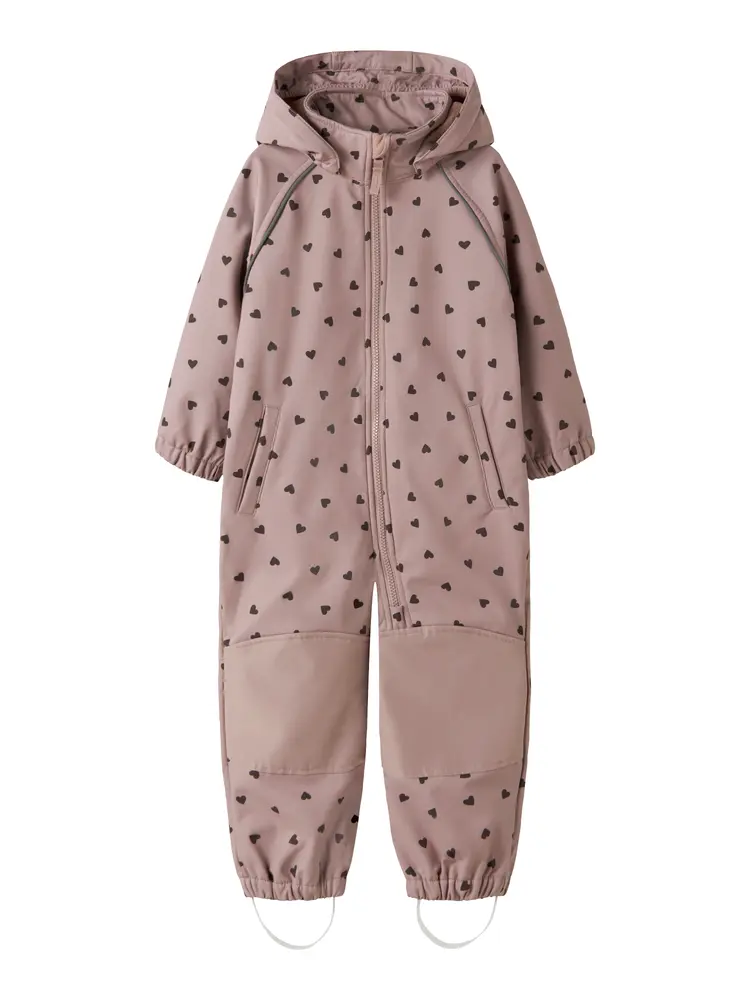 Name It Softshell Overall - Woodrose - 110