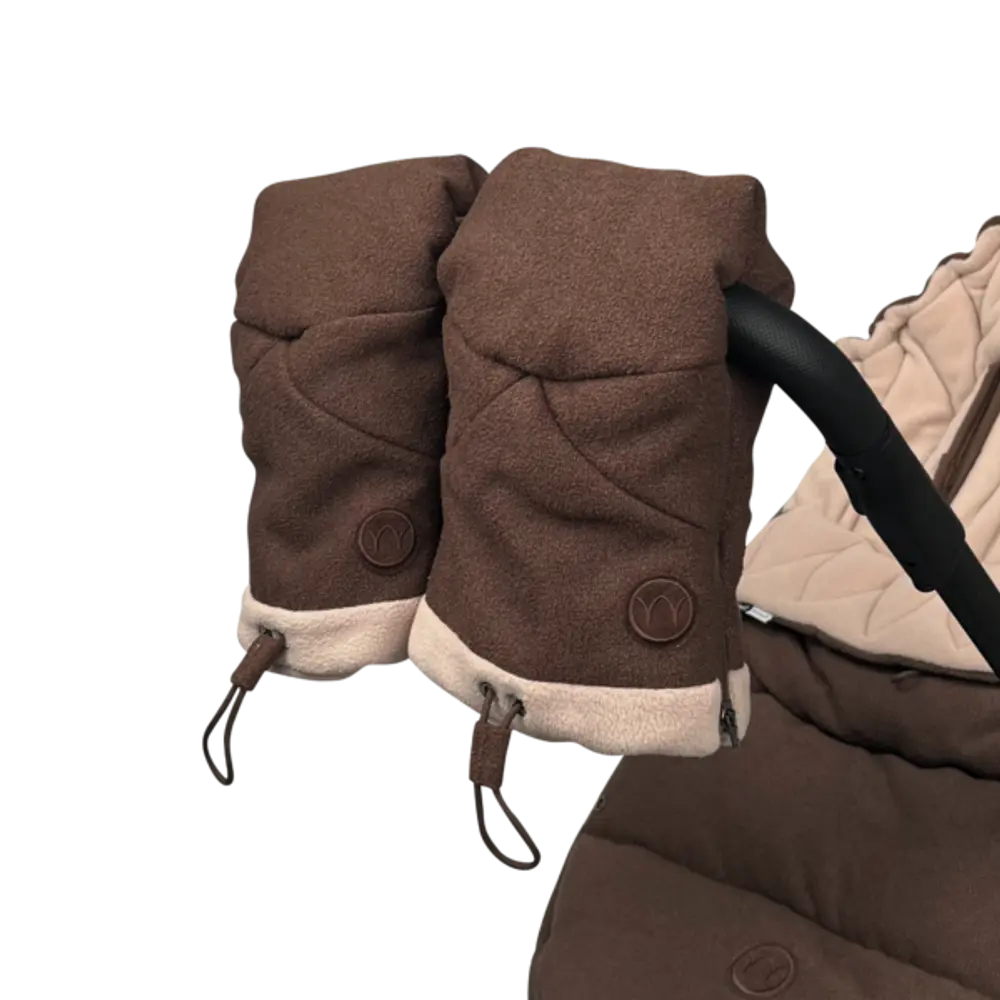 Najell Handvärmare - Bouclé Espresso | Barnvagnar - Barnvagnstillbehör - Barnvagnsvantar | BabyMode