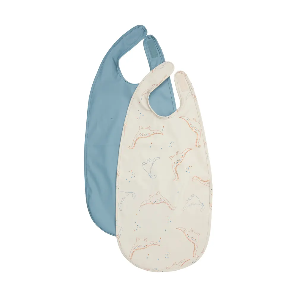 Lång Haklapp 2-pack - Amber Brown - ONE SIZE | Baby & Barn - Äta - Haklappar | BabyMode