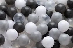 Månestøv/grå mix bold sæt med 100 bolde | Leksaker - Aktivitetsleksaker - Bollhav & tillbehör | BabyMode