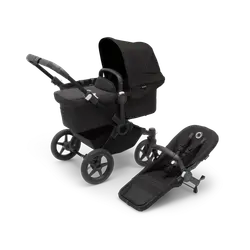 Donkey 5 Mono/Singelvagn Complete - Black/Midnight Black | Barnvagnar - Syskon- & tvillingvagnar - Syskon/tvillingvagnar | BabyMode