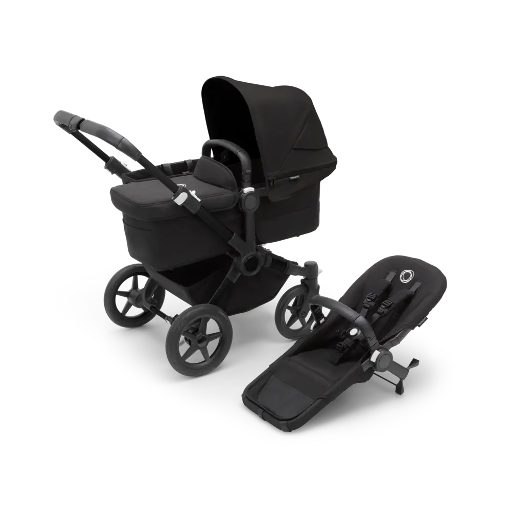 Donkey 5 Singelvagn Complete - Black/Midnight Black