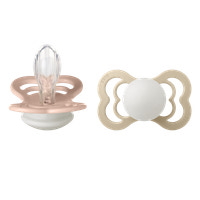 Nappar Supreme Glow 2-pack Silikon symmetrisk - Blush/Vanilla