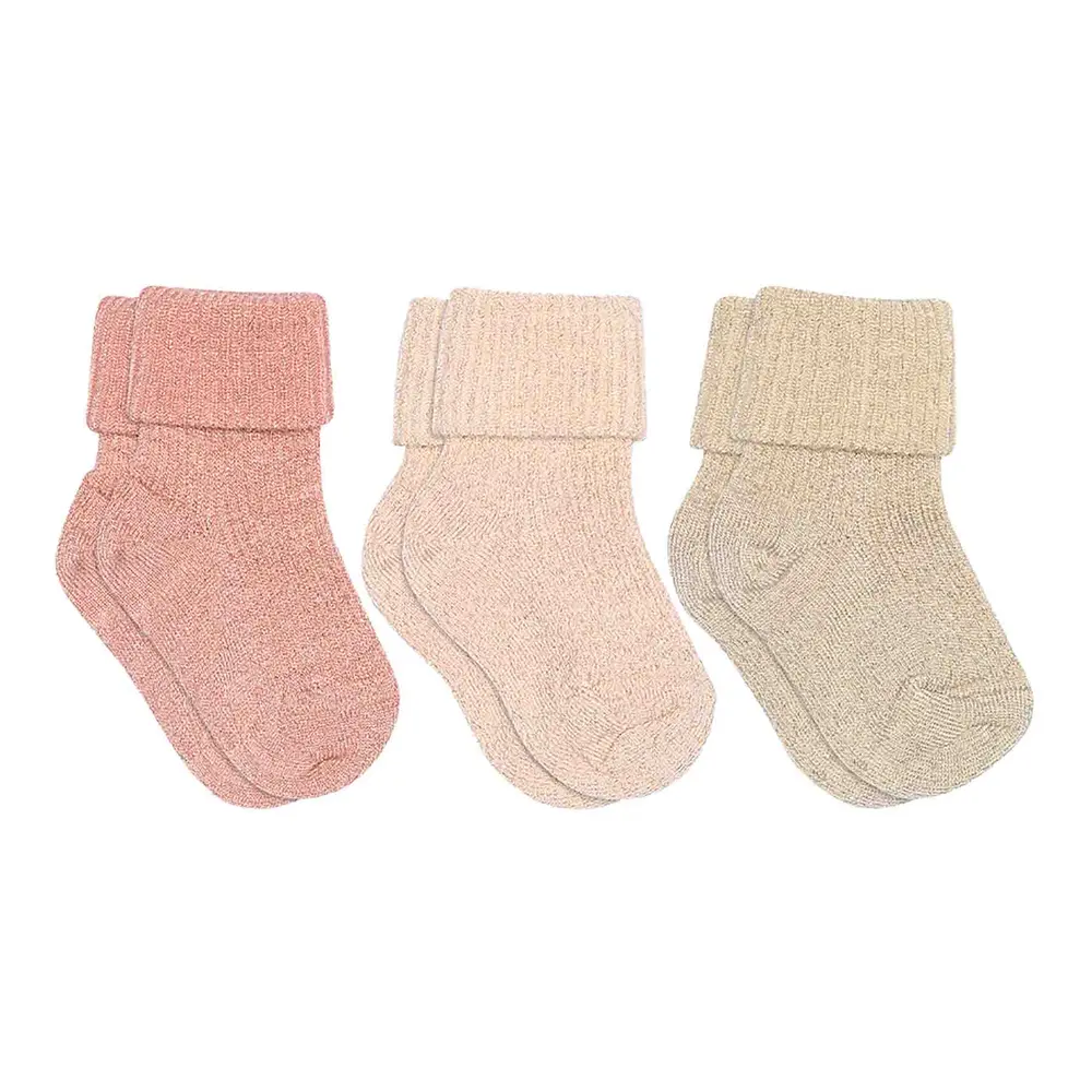 Ida glitter 3-pak strømper - Dew - 25/28 | Barnkläder - Strumpor & strumpbyxor - Strumpor | BabyMode