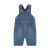 BeKids Denim Hängselbyxor - Faded Denim
