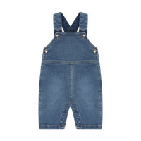 BeKids Denim Hängselbyxor - Faded Denim