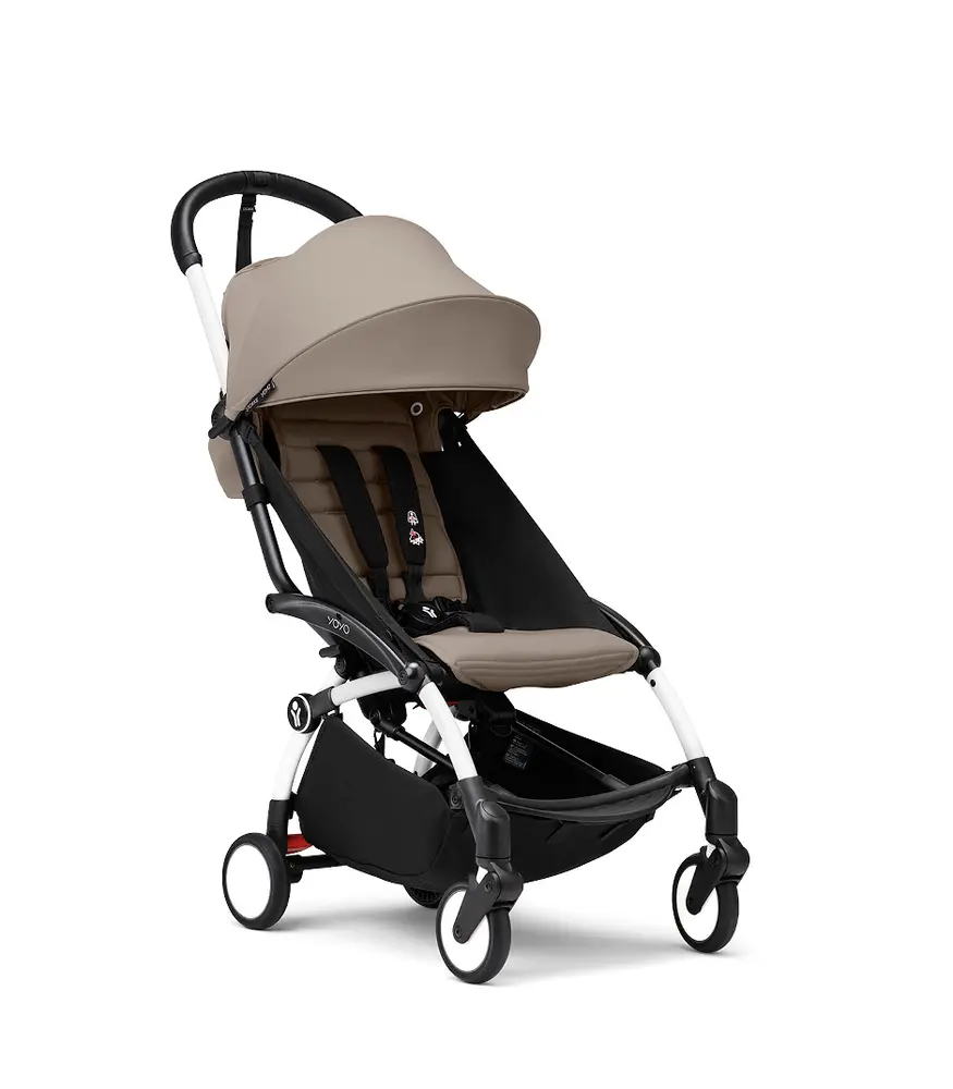 Stokke® Yoyo³ Resevagn - White/Taupe | Barnvagnar - Resevagnar & sulkys | BabyMode