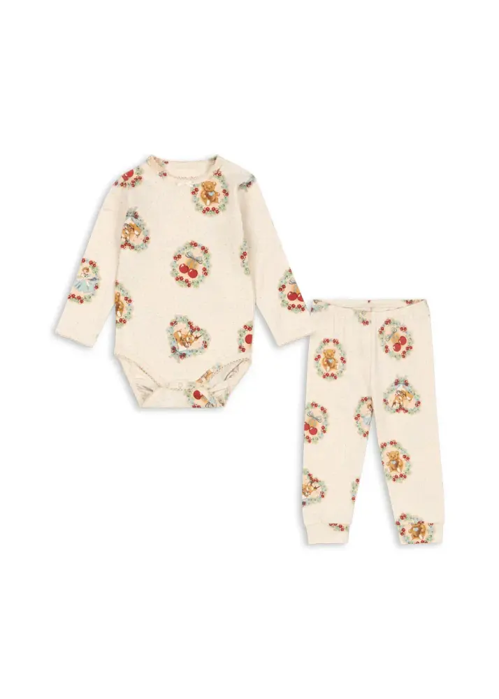Basic Body och Leggings Set - Deer Diary - 9 MDR. | Barnkläder - Temakläder - Julkläder | BabyMode