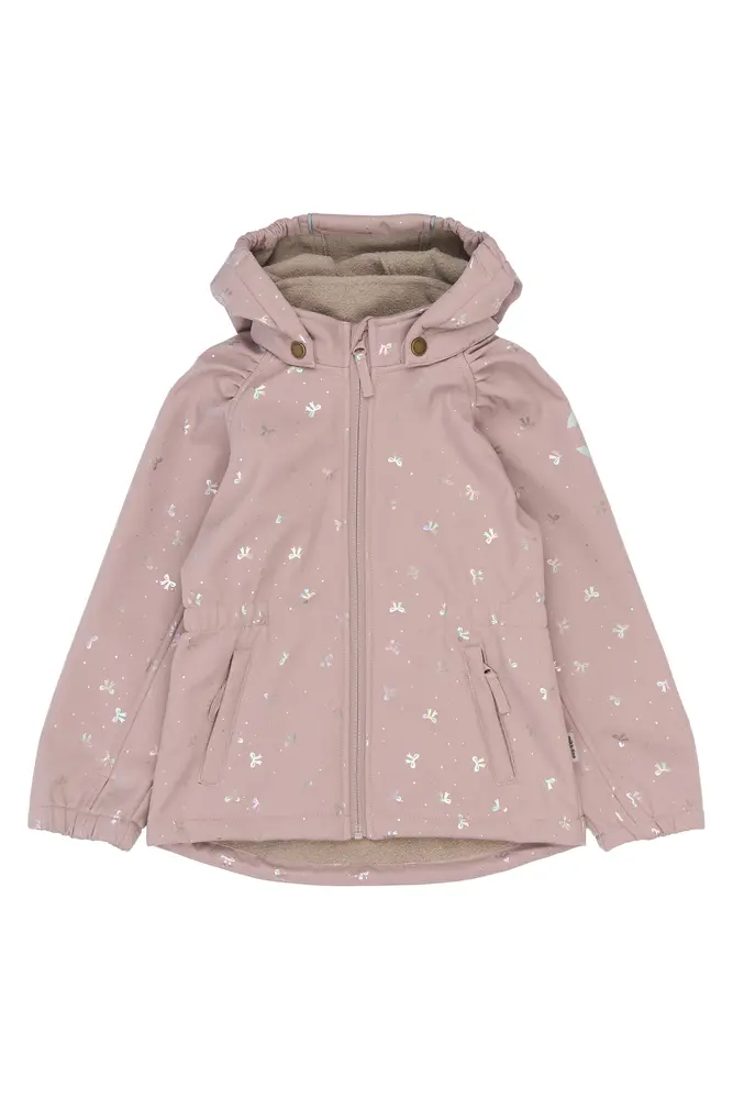 Mikk-Line Softshell Jacka Recycled AOP - Bow Foil AOP - 80 | Barnkläder - Ytterplagg - Softshell & fleece - Softshell | BabyMode