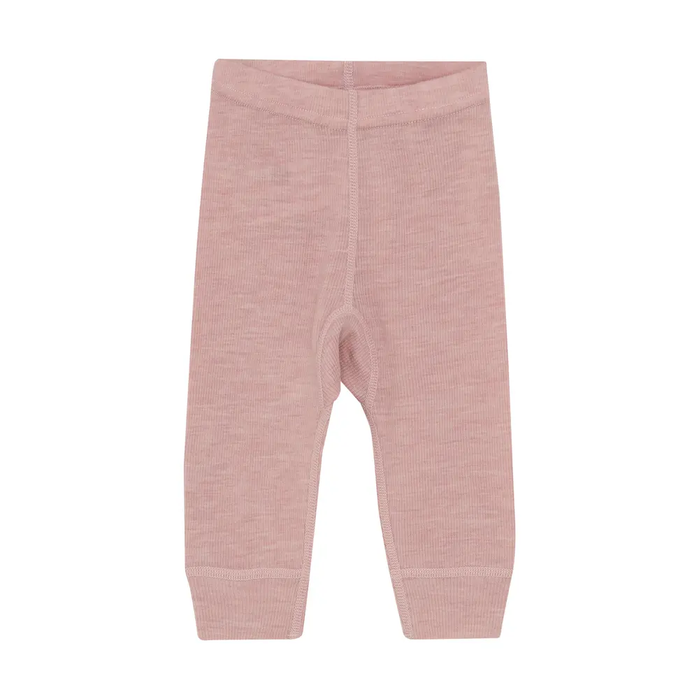Leggings Ull Solid - Starling Melange - 90 | Barnkläder - Ull - Ullbyxor | BabyMode