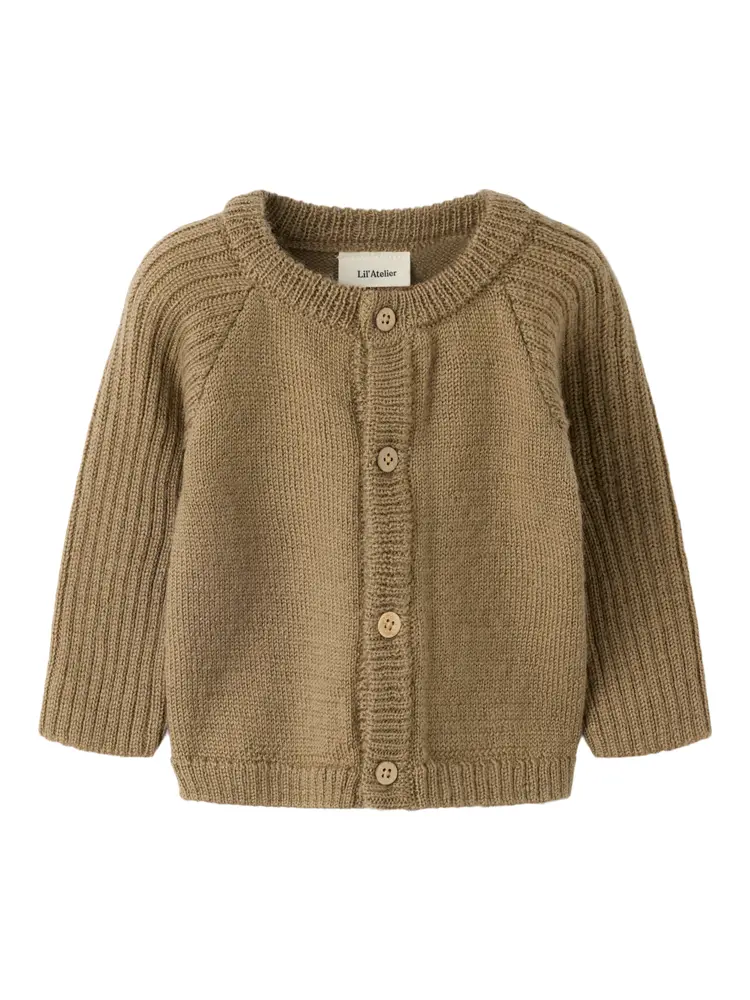 Lil' Atelier Nomo Noa Ull Kofta - Sepia Tint - 74