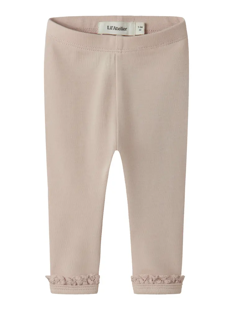 Layo Sup Slim Leggings - Peach Whip - 62 | Barnkläder - Underdelar - Leggings | BabyMode