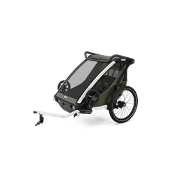 Thule Chariot Lite Double - Cykelvagn - Vintage Green | Barnvagnar - Cykelvagnar - Cykelvagn | BabyMode