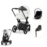 Cybex Priam Style Barnvagn inkl. Cloud T Plus & Bas T - Off White/Matt Black