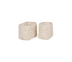 Förvaringslådor 2-pack - Grey Sand | Baby & Barn - Sköta - Skötbordsförvaring | BabyMode