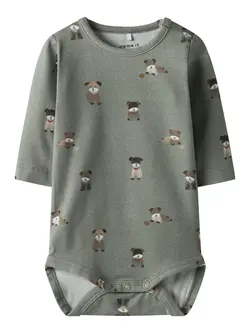 Tusher Långärmad Body - Shadow | Kläder - Bodys & overaller - Långärmad body | BabyMode