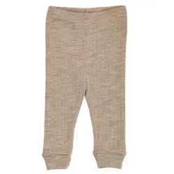 Byxor Woolly Rib - Beige Melange | Kläder - Underdelar - Byxor | BabyMode