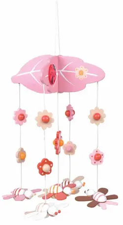 Sängmobil Bin & Blommor - Rosa | Barnrum - Inredningsdetaljer - Sängmobiler - Dekorativa mobiler | BabyMode