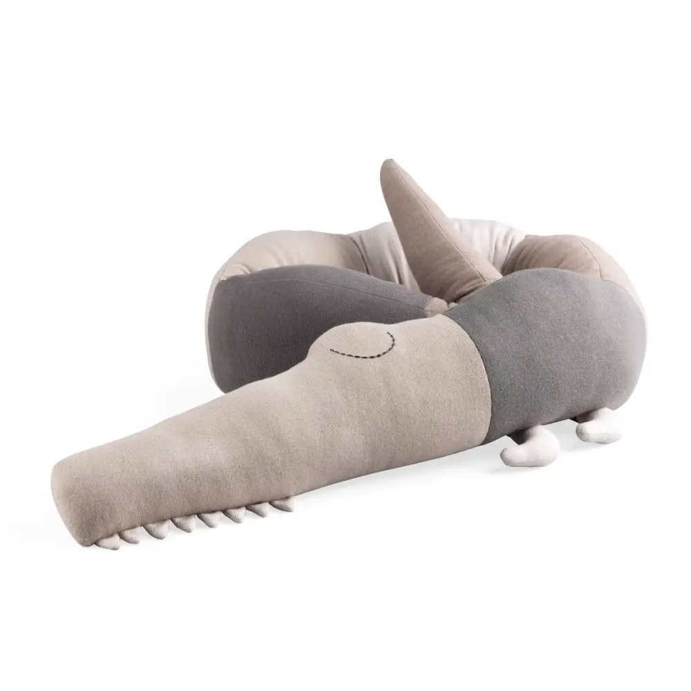 Sovorm Sleepy Croc - Seabreeze Beige | Barnrum - Inredningsdetaljer - Dekorationskuddar | BabyMode