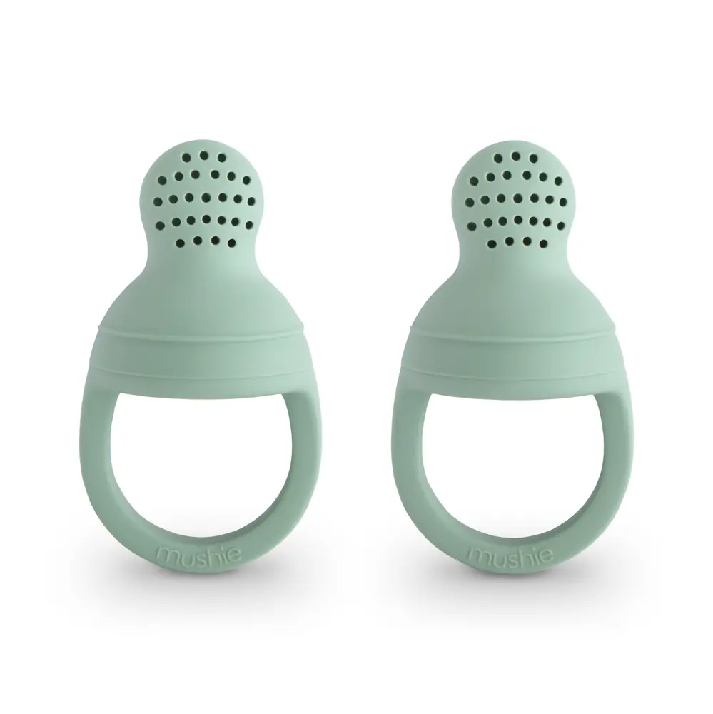 Mushie Smaknapp 2-Pack - Cambridge Blue | Baby & Barn - Äta - Smaknappar | BabyMode