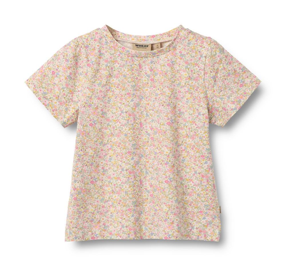 Manna T-Shirt - Blush Flower Meadow - 104 | Barnkläder - Toppar - T-shirts & toppar | BabyMode
