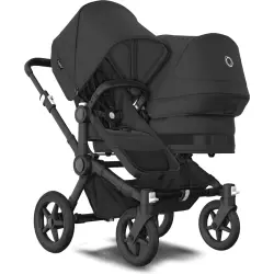 Donkey 5 Duo/Syskonvagn - midnight black/black stel | Barnvagnar | BabyMode