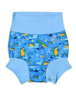 Badbyxor Happy Nappy - Crocodile Swamp Blue | Kläder - Badkläder - Badblöjor | BabyMode