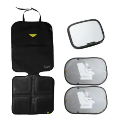 Tillbehörspaket Classic - Black | Bilbarnstolar - Bilbarnstolstillbehör - Sätesskydd & prylfickor | BabyMode