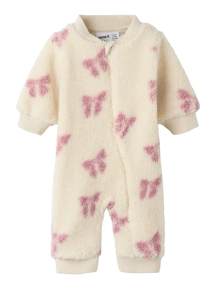 Name It Olaja Teddy Jumpsuit - Birch - 80