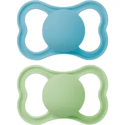 Silikon Napp Air 2-pack - Blå | Baby & Barn - Sköta - Nappar | BabyMode