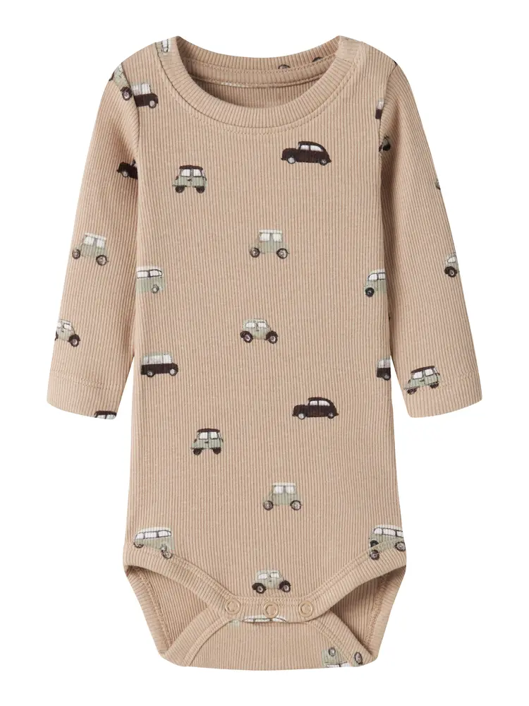 Name It Ottoman Långärmad Body - Sesame - 86