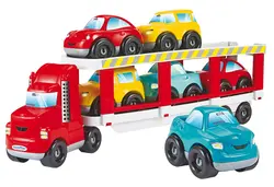 Biltransport med Fordon 7st | Leksaker - Bilar & maskiner - Leksaksbilar | BabyMode