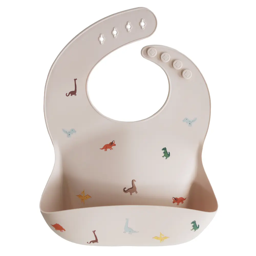 Silikon Haklapp - Dinosaurs | Baby & Barn - Äta - Haklappar | BabyMode
