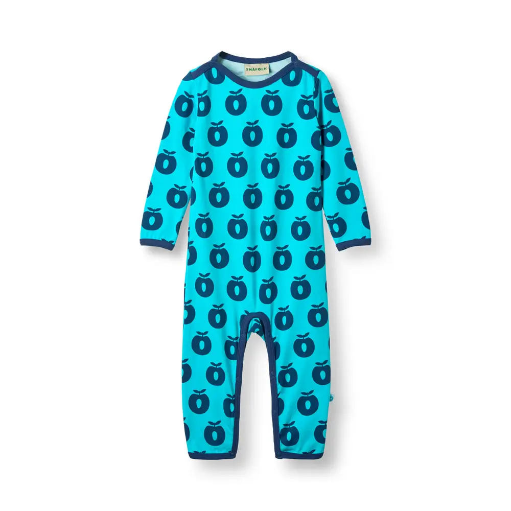 ELångärmadtar Jumpsuit - Blue Atoll - 92 | Barnkläder - Bodys & overaller - Jumpsuit utan fot | BabyMode