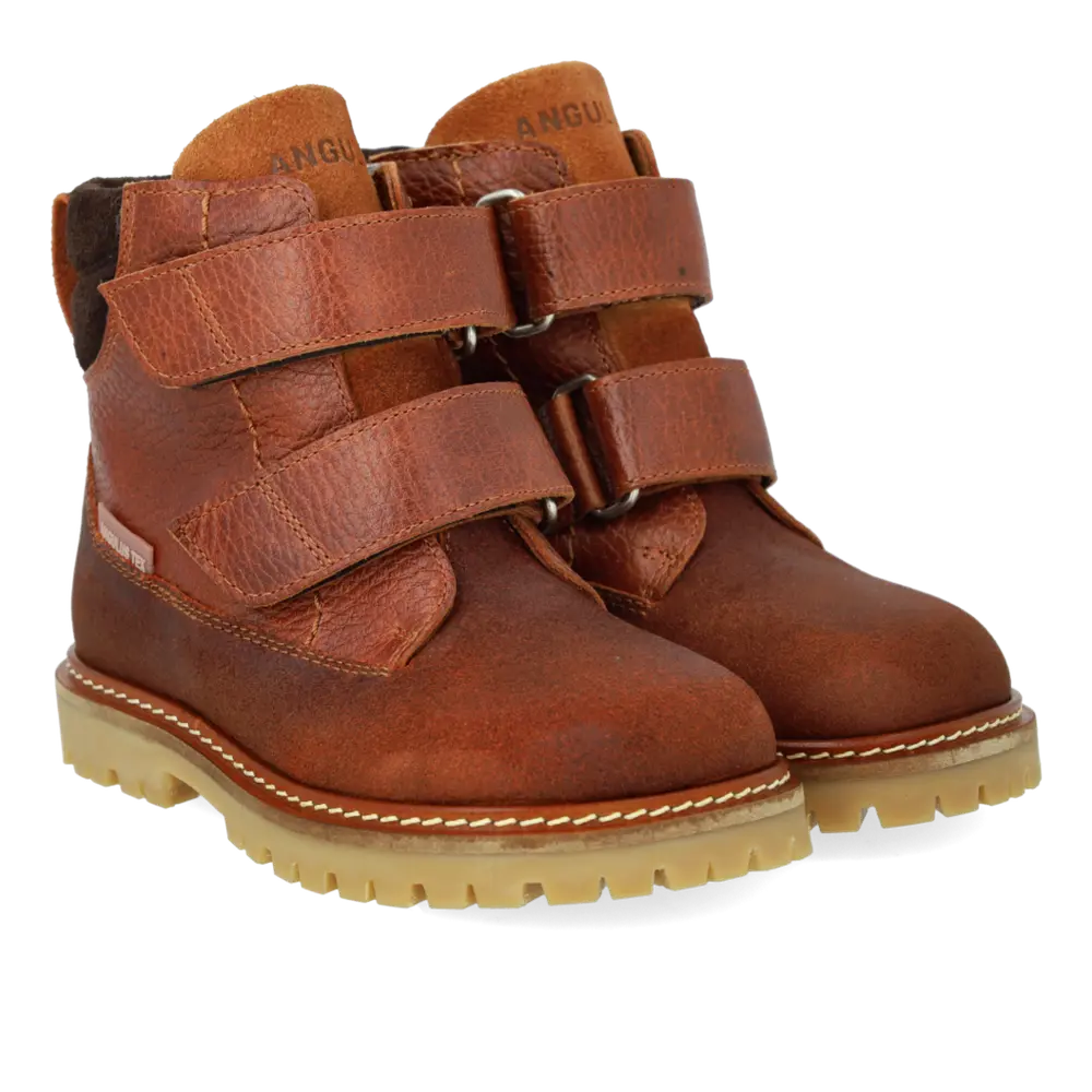 TEX-stövlar extra slitstark med velcro - Cognac/Dark Brown - 28 | Barnkläder - Barnskor - Vinterstövlar | BabyMode