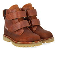 TEX-stövlar extra slitstark med velcro - Cognac/Dark Brown